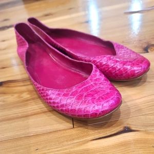 Nine West pink textures flats